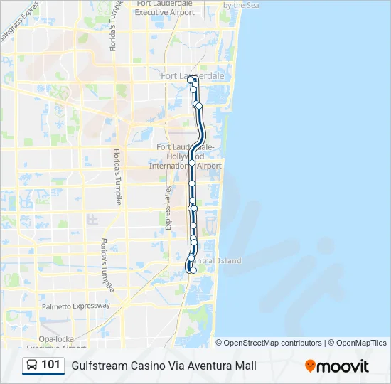 101 Bus Line Map