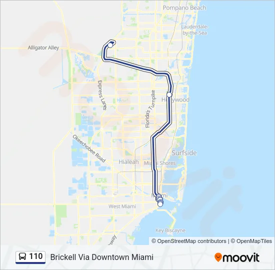 110 Bus Line Map
