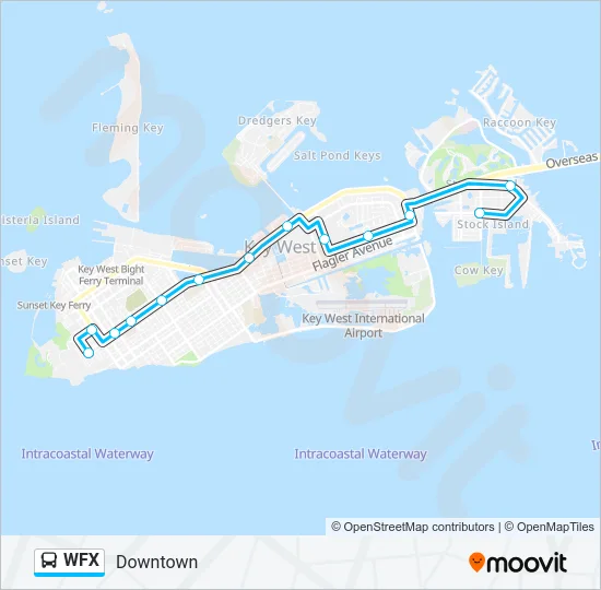 WFX Bus Line Map