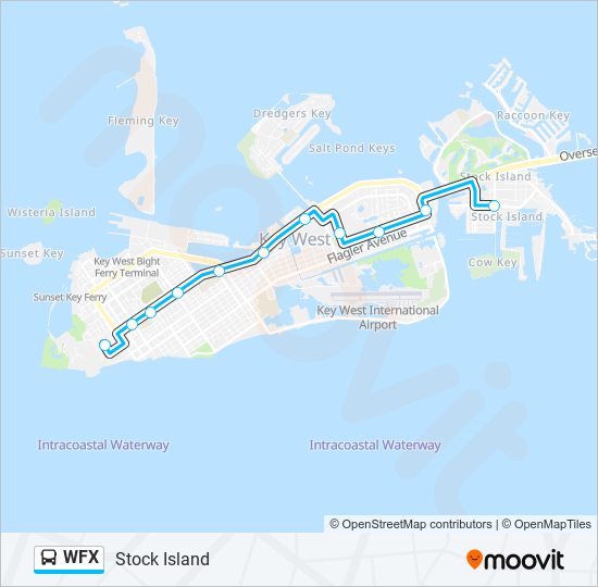 WFX bus Line Map