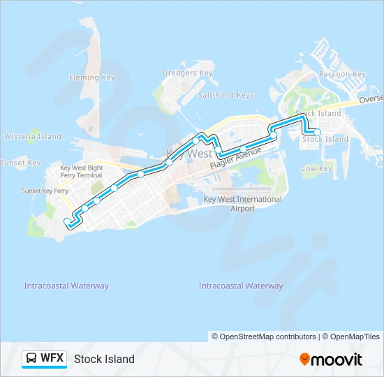 WFX Bus Line Map