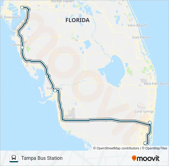 GREYHOUND US0780S Bus Line Map