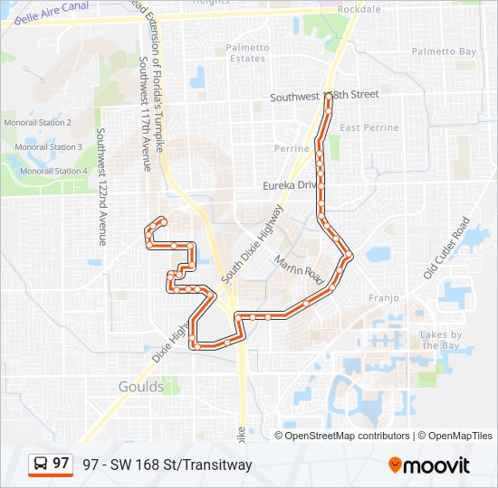 97 Bus Line Map