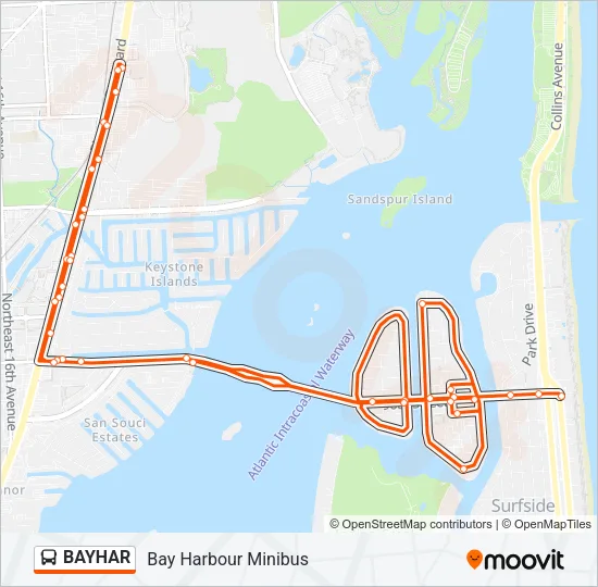 BAYHAR Bus Line Map