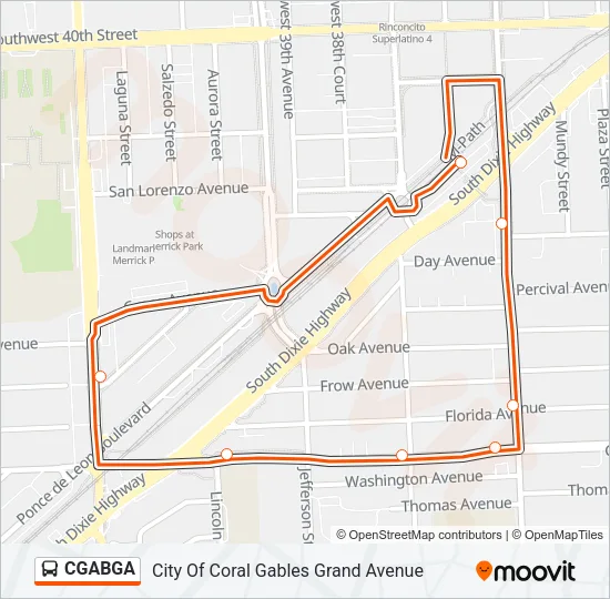 CGABGA Bus Line Map