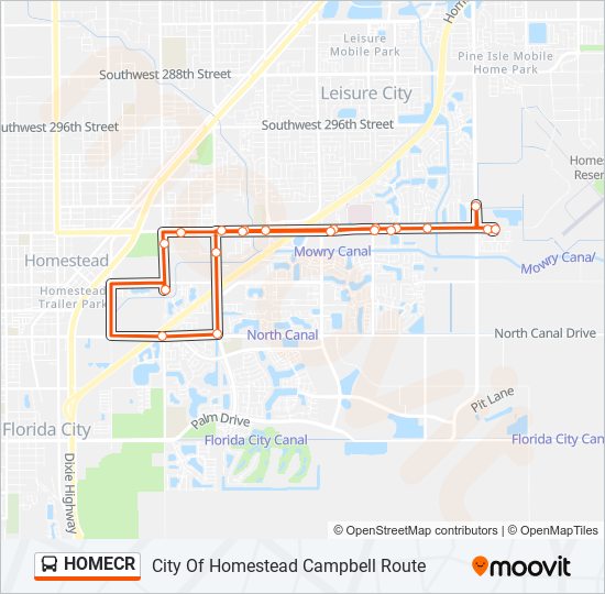 HOMECR bus Line Map