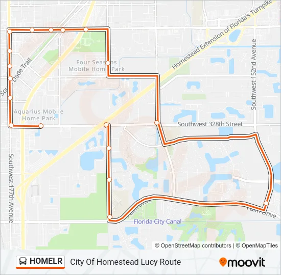 HOMELR Bus Line Map