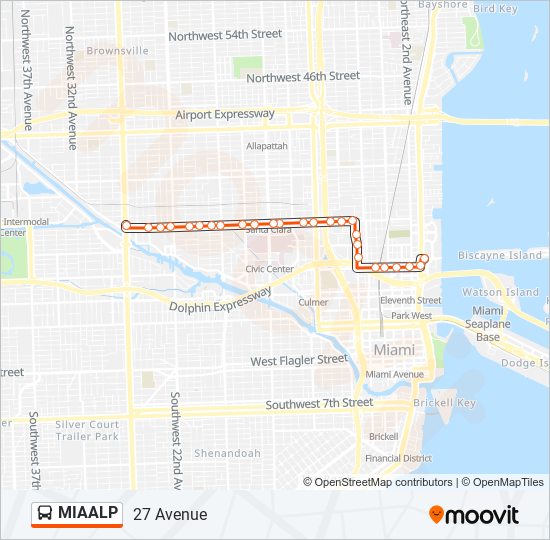 MIAALP bus Line Map