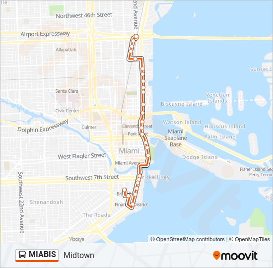 MIABIS bus Line Map