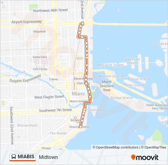 MIABIS Bus Line Map