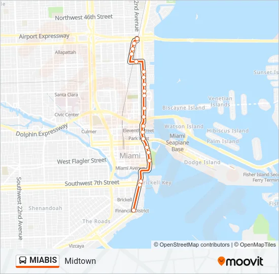 MIABIS Bus Line Map
