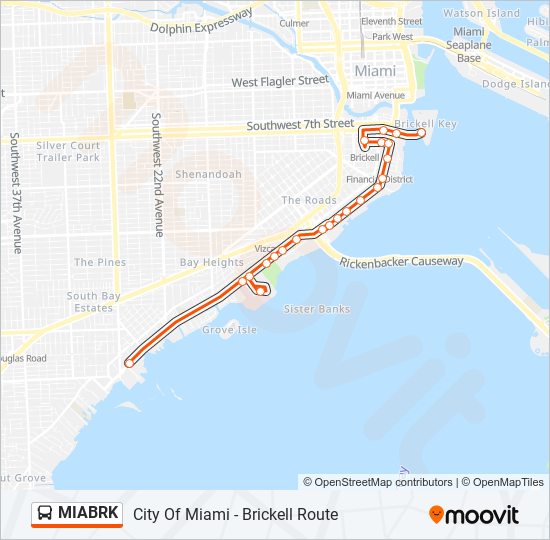 MIABRK bus Line Map