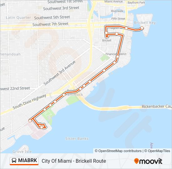 MIABRK Bus Line Map