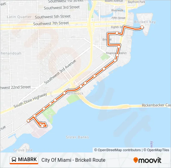 MIABRK Bus Line Map