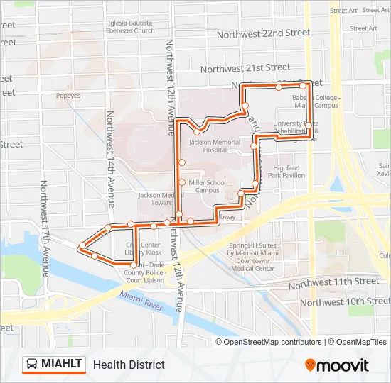 MIAHLT Bus Line Map