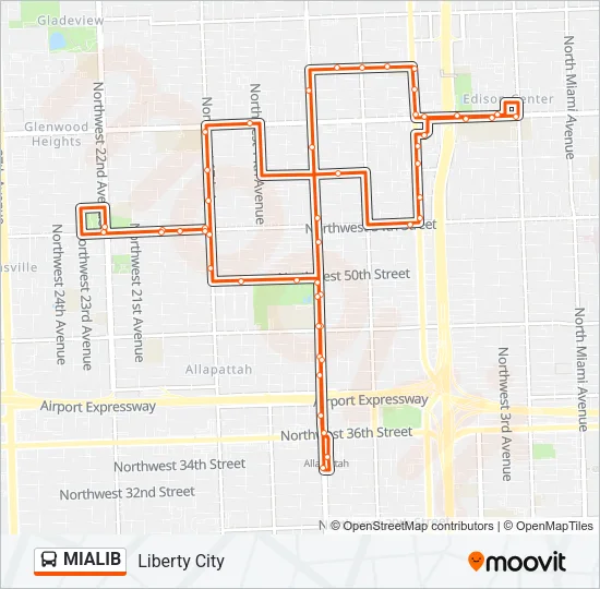 MIALIB Bus Line Map