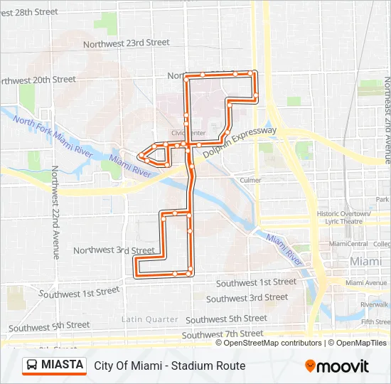 MIASTA Bus Line Map