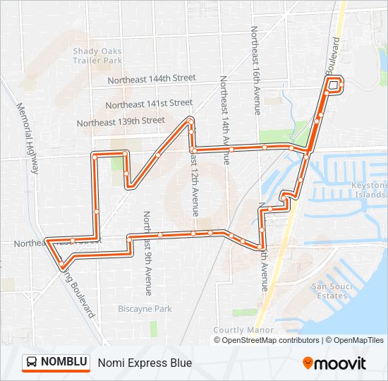 NOMBLU Bus Line Map
