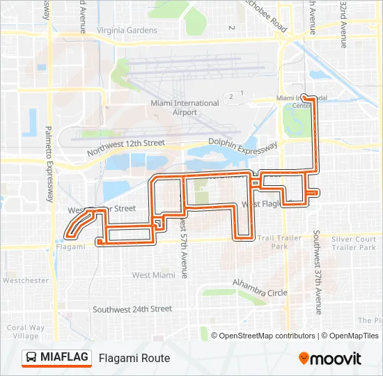 MIAFLAG Bus Line Map