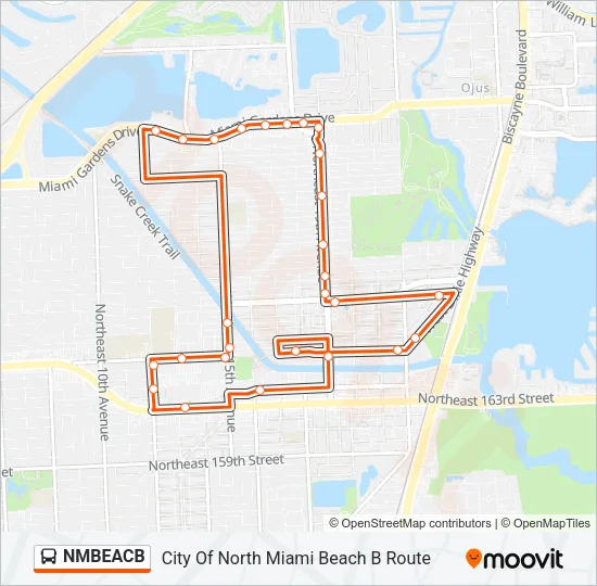 NMBEACB Bus Line Map