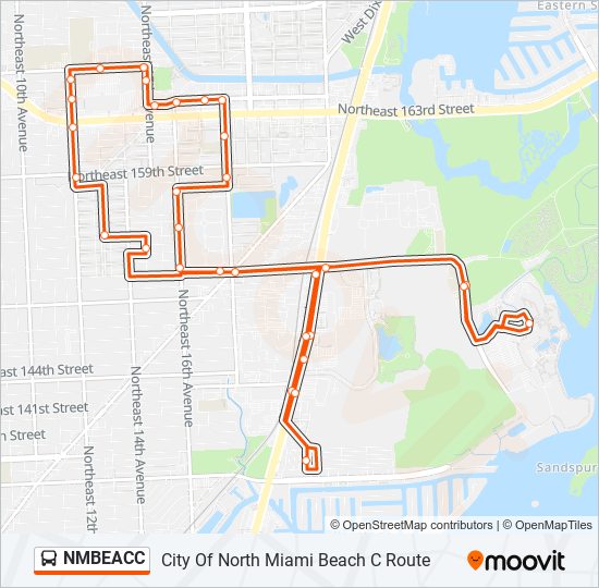 NMBEACC bus Line Map