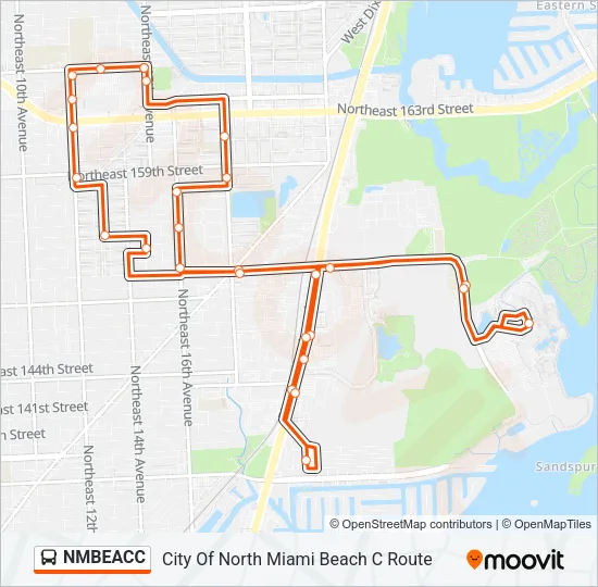 NMBEACC Bus Line Map