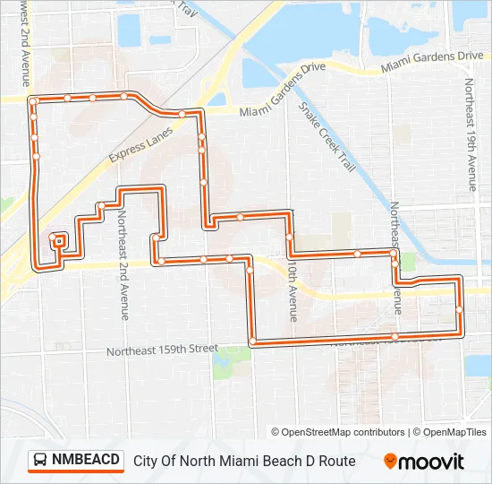 NMBEACD Bus Line Map