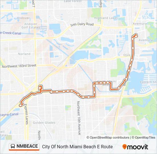 NMBEACE Bus Line Map