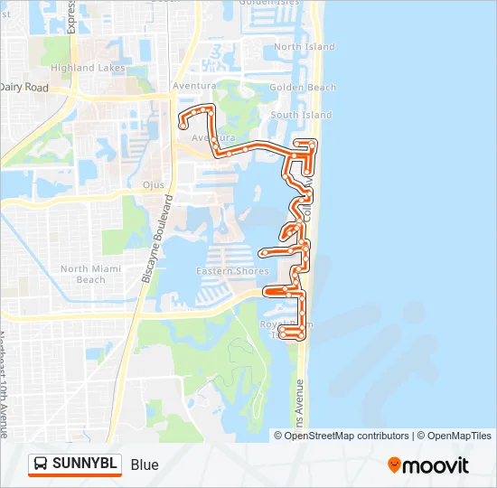 SUNNYBL Bus Line Map