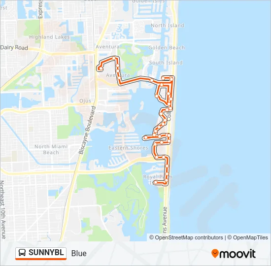 SUNNYBL Bus Line Map