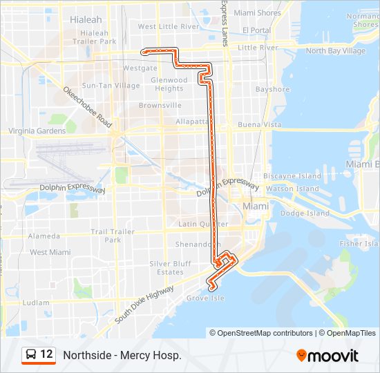 12 Bus Line Map