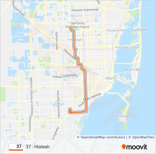 37 Route: Schedules, Stops & Maps - 37 - Hialeah (Updated)