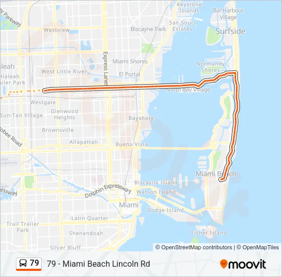 79 Bus Line Map