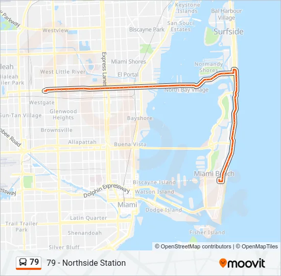 79 Bus Line Map