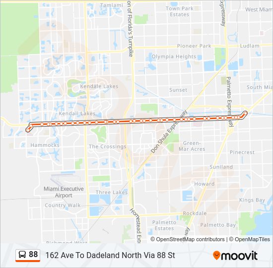 88 Bus Line Map