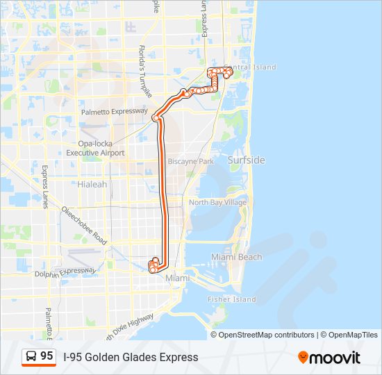 95 Bus Line Map