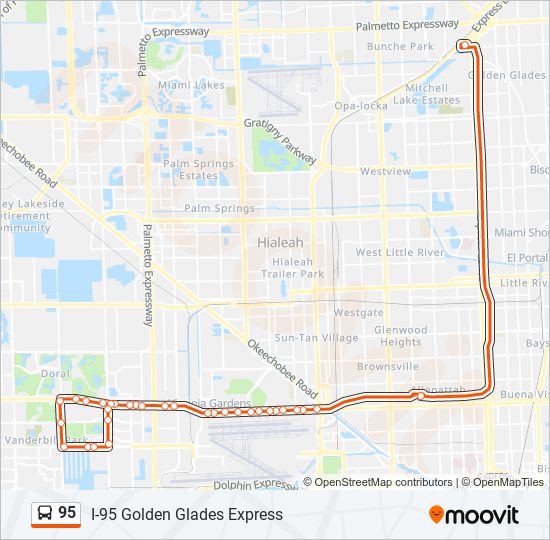 95 Route: Schedules, Stops & Maps - 95b - Doral (Updated)