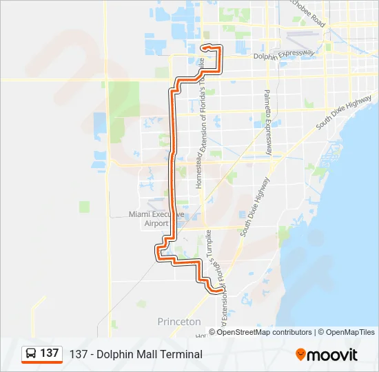 137 Bus Line Map