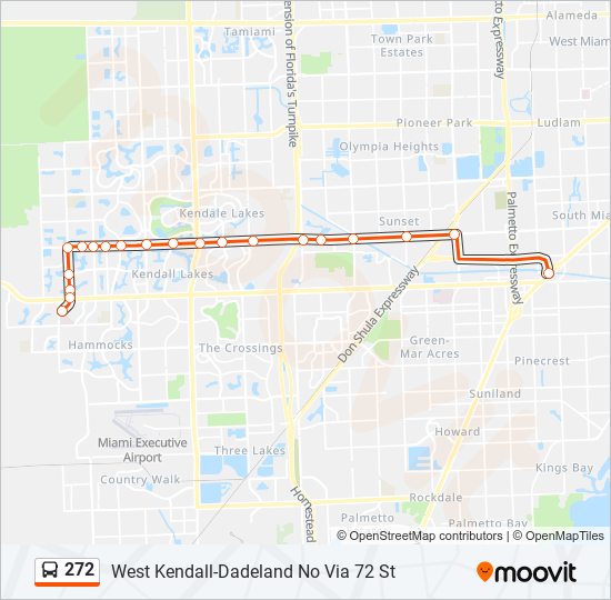 272 bus Line Map