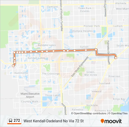 272 Bus Line Map