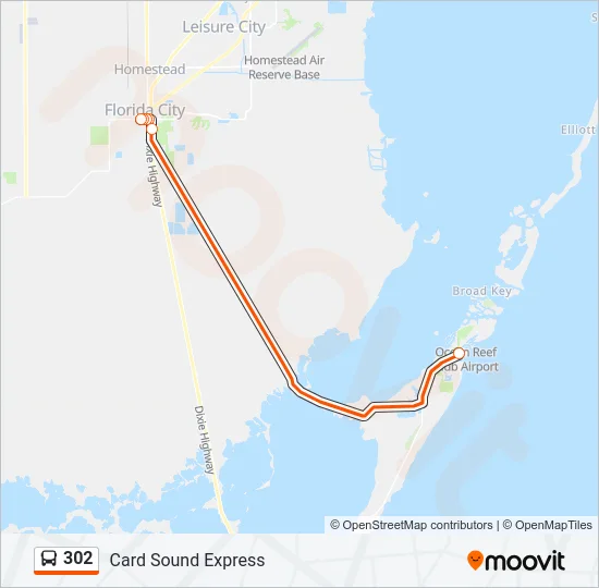 302 Bus Line Map
