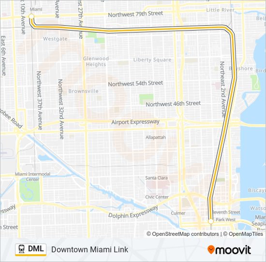 DML Train Line Map