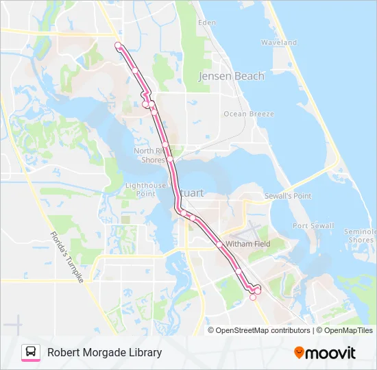 1 Bus Line Map