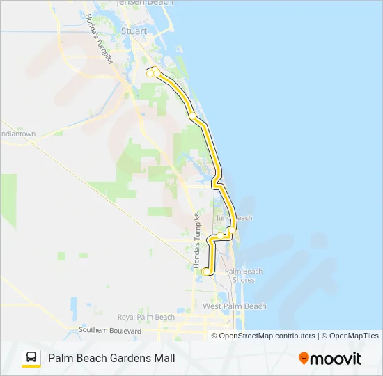20X Bus Line Map