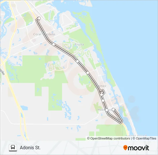 4 Bus Line Map