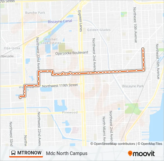 MTRONOW Bus Line Map