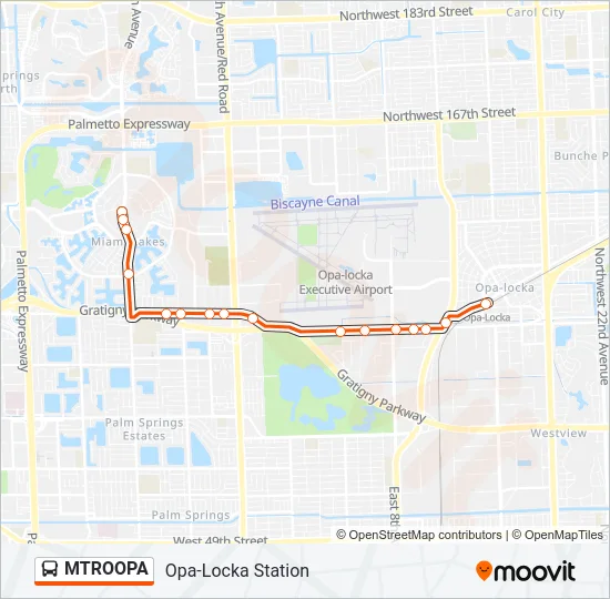 MTROOPA Bus Line Map