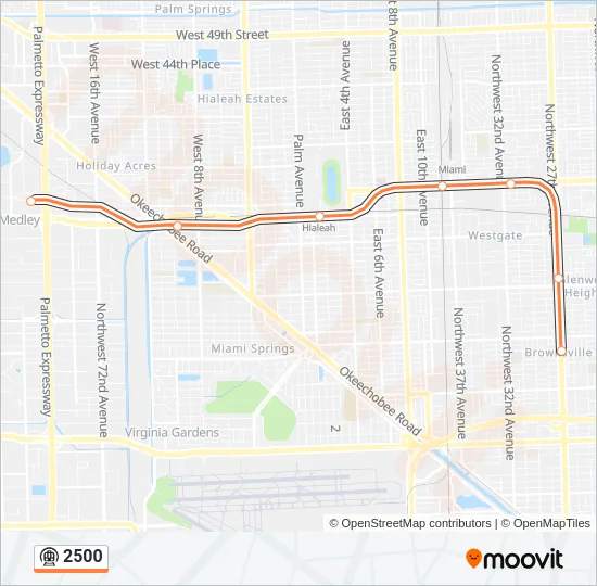 2500  Line Map