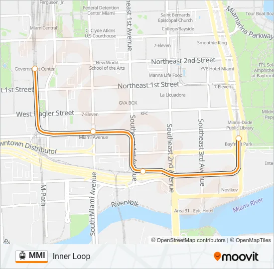 MMI Light Rail Line Map