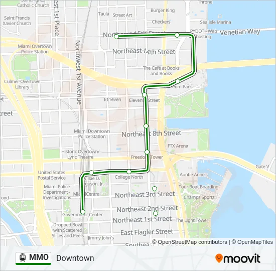 MMO Light Rail Line Map